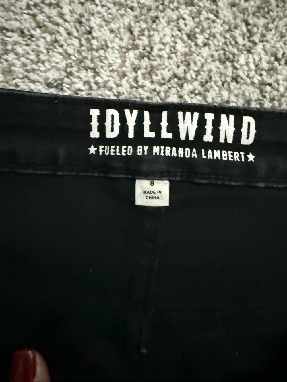 Idyllwind Black High Rise Women’s Jeans with fringes - Picture 4 of 11